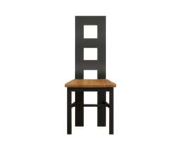 Painted Rustic Oak Set of 2 Painted Dining Chairs