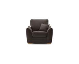 Bella Chocolate Fabric Armchair
