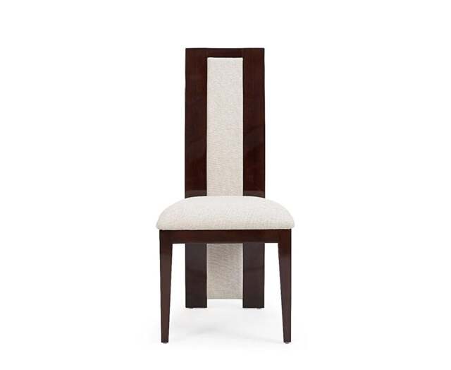 Novara Brown Set of 2 Fabric Dining Chairs