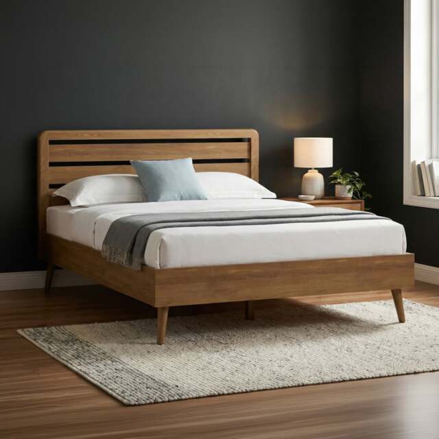 Rosa Solid Oak Kingsize Bed
