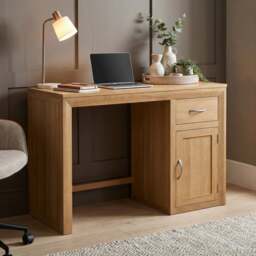 Tilt 100% Solid Oak Computer Desk