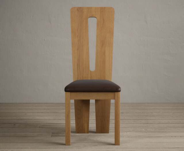 Lucca Brown Set of 2 Fabric Dining Chairs