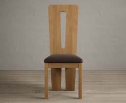 Lucca Brown Set of 2 Fabric Dining Chairs