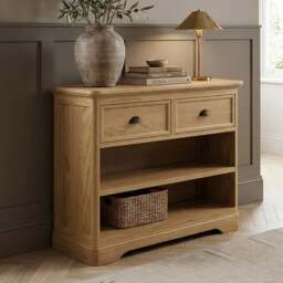 Cambridge Solid Oak Storage Console Table