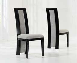 Milan 180cm Grey Marble Dining Table with 10 Black Novara Chairs