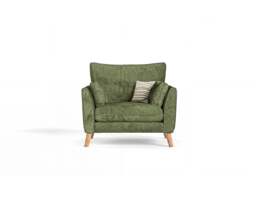 Palermo Olive Green Chenille Fabric Armchair