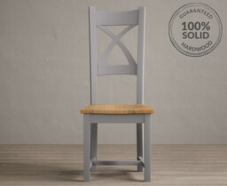 Painted Oak Set of 2 Painted Dining Chairs