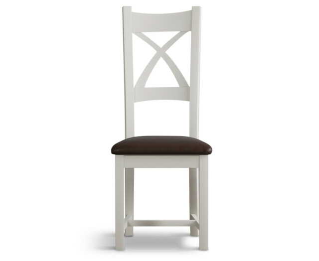 Painted Brown Set of 2 Dining Chairs