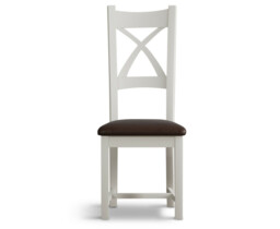 Painted Brown Set of 2 Dining Chairs