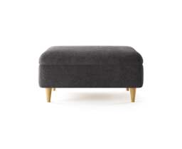 Capri Midnight Boucle Fabric Footstool