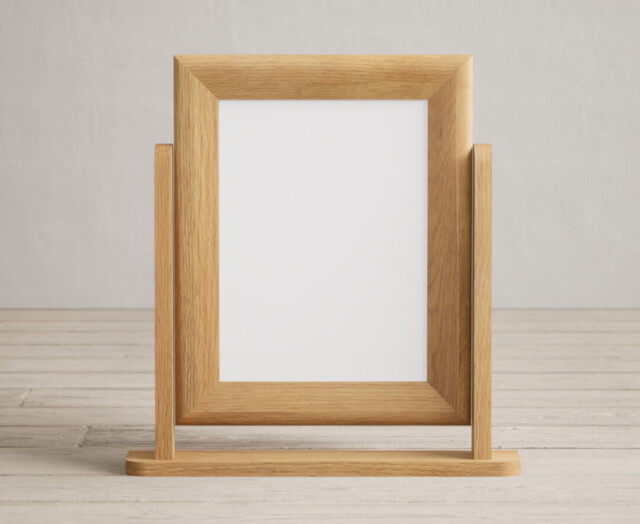 Natural Solid Oak Dressing Table Mirror