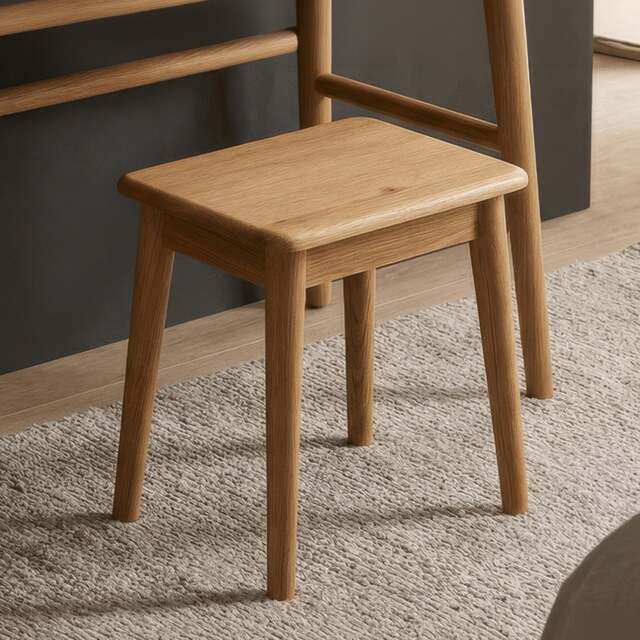 Rosa Solid Oak Dressing Table Stool
