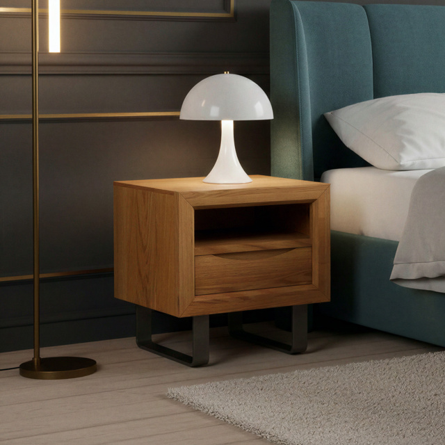 Parker Solid Oak Bedside Table