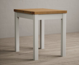 Extending Hadleigh Oak and Signal White Painted Dining Table