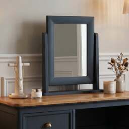Blue Painted Dressing Table Mirror