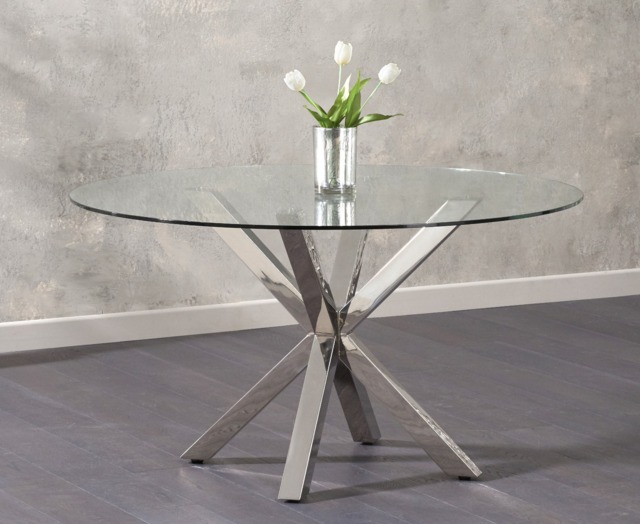 Rodin Round Glass Dining Table