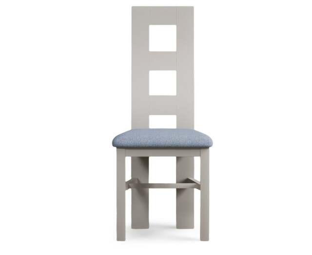 Painted Blue Set of 2 Painted Dining Chairs