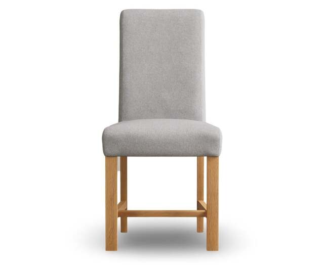 Braced Grey Set of 2 Fabric Dining Chairs