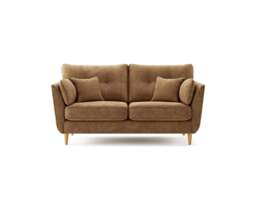 Capri Almond Fine Chenille Fabric 2 Seater Sofa