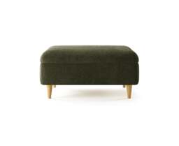 Capri Emerald Boucle Fabric Footstool