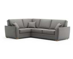 Bella Grey Fabric Large Left Hand Facing Corner Sofa