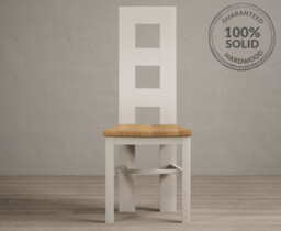 Painted Oak Set of 2 Painted Dining Chairs