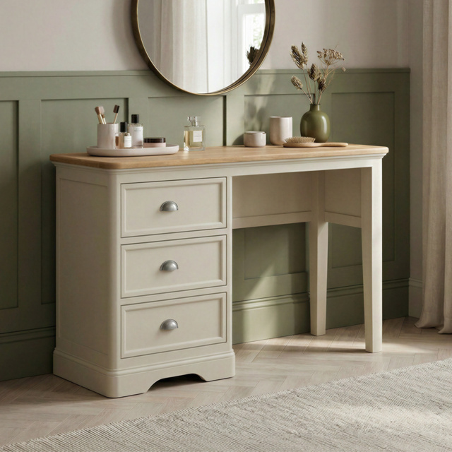 Madley Oak and Cream Painted Dressing Table