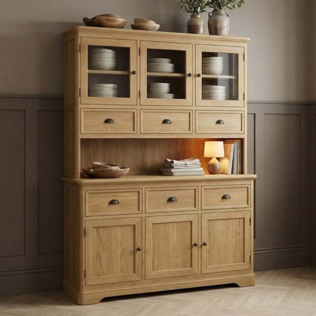 Cambridge Solid Oak Large Dresser