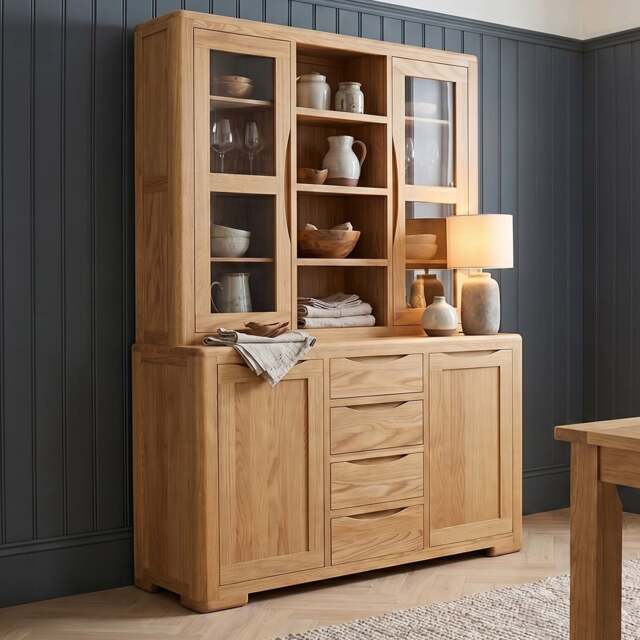 Harper Solid Oak Large Dresser