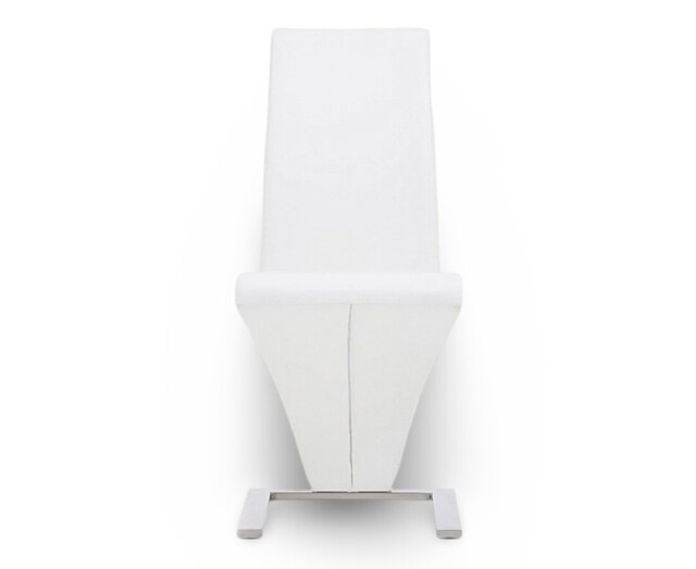 Aldo White Set of 2 Faux Leather Dining Chairs
