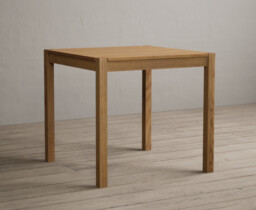 York 80cm Solid Oak Dining Table