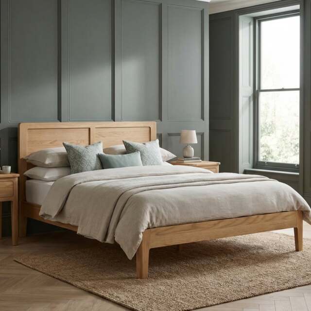 Solid Oak King Size Bed Frame - 5ft