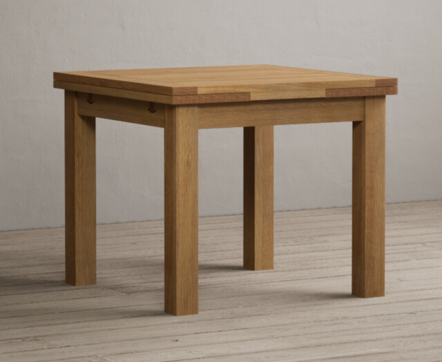 Extending Buxton 90cm Solid Oak Dining Table