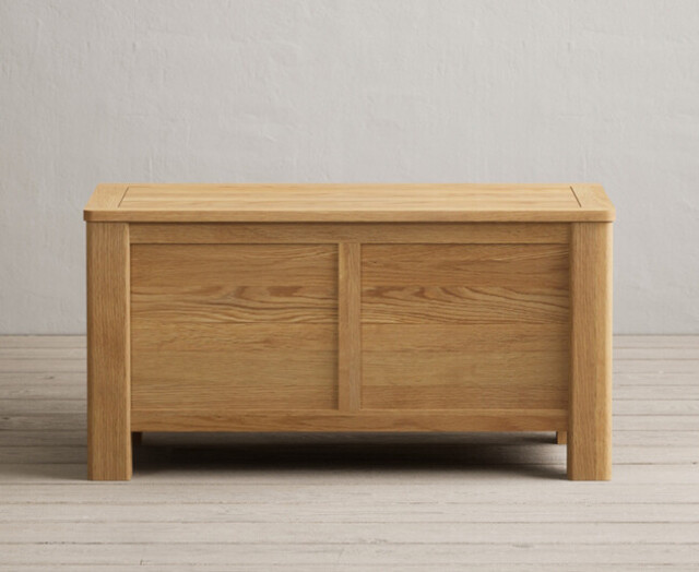 Eclipse Solid Oak Blanket Box