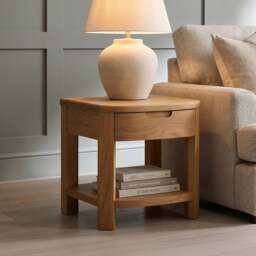 Somerton Curved Solid Oak Nest of Tables