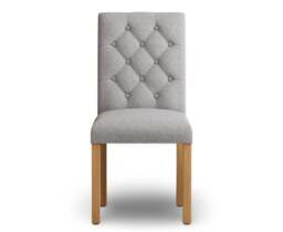 Isabella Grey Set of 2 Painted Dining Chairs