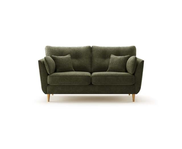 Capri Emerald Boucle Fabric 2 Seater Sofa
