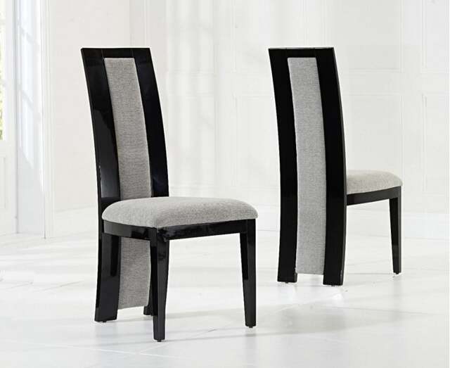 Novara 200cm Dark Grey Pedestal Marble Dining Table with 8 Black Novara Chairs