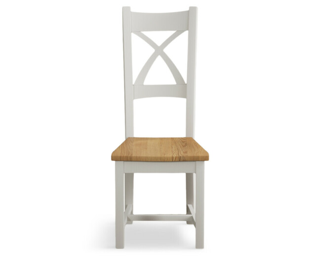 Painted Oak Set of 2 Dining Chairs