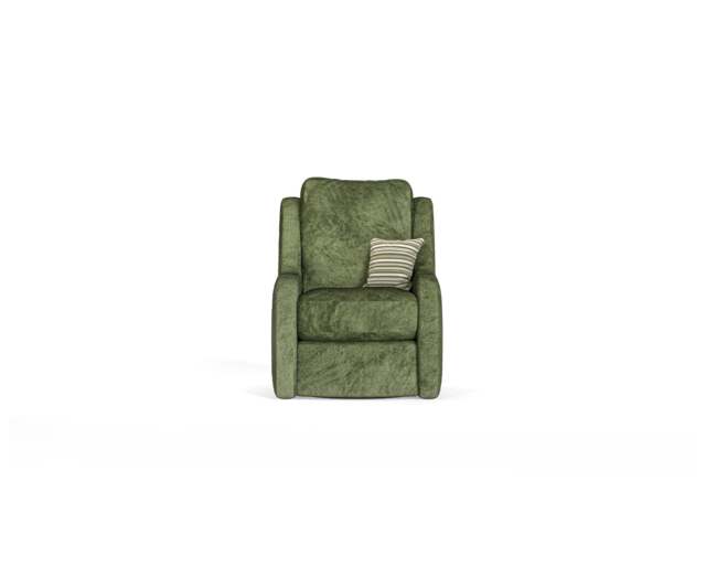 Palermo Olive Green Chenille High Back Swivel Armchair