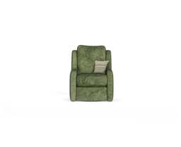 Palermo Olive Green Chenille High Back Swivel Armchair