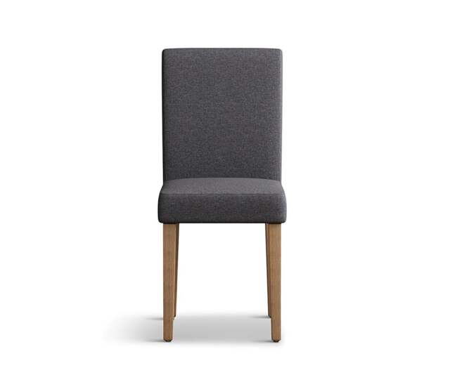 Lila Charcoal Set of 2 Fabric Dining Chairs