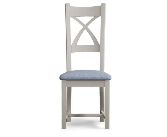 Painted Blue Set of 2 Painted Dining Chairs
