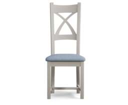 Painted Blue Set of 2 Painted Dining Chairs