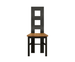 Painted Rustic Oak Set of 2 Painted Dining Chairs