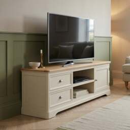 Madley Oak and Cream Painted Super Wide TV Cabinet