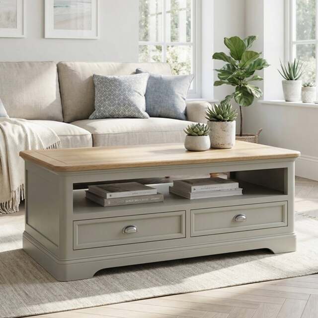 Brampton Soft Green Painted Coffee Table