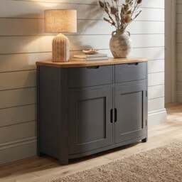 Bradwell Oak and Charcoal Painted Small Sideboard