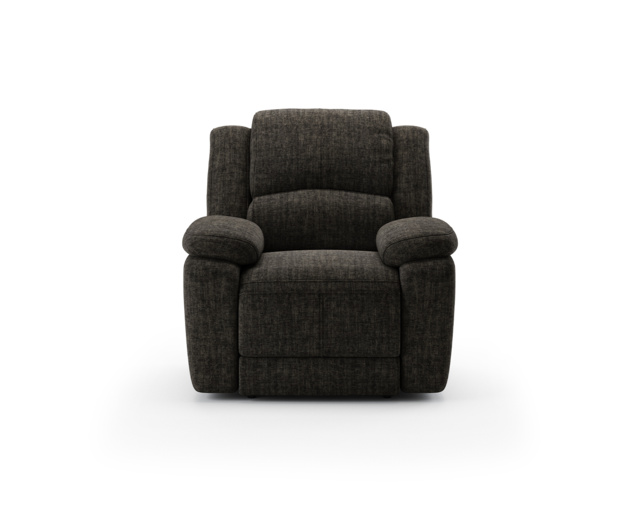 Lawrence Charcoal Fabric Recliner Armchair