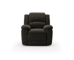 Lawrence Charcoal Fabric Recliner Armchair